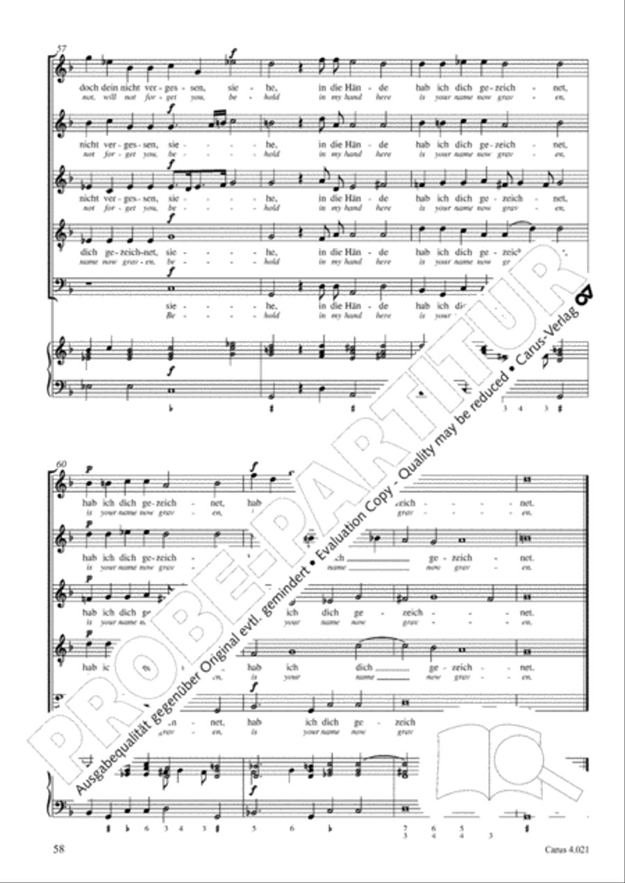 Schein: Israelsbrunnlein. Fontana d'Israel. Complete edition Choir scores gallery preview page 65