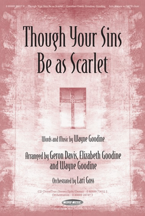 Though Your Sins Be As Scarlet - CD ChoralTrax