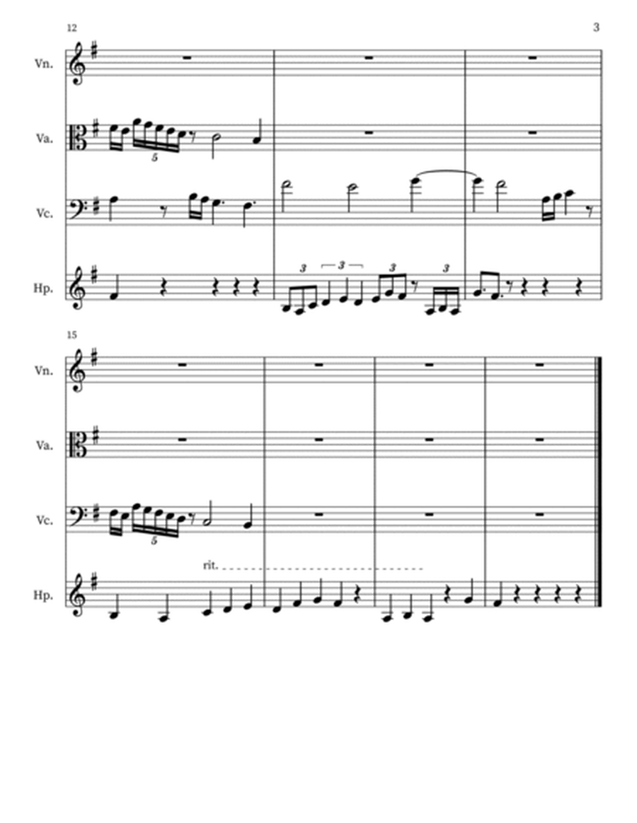 Ambrosia 122 for Harp & String Trio