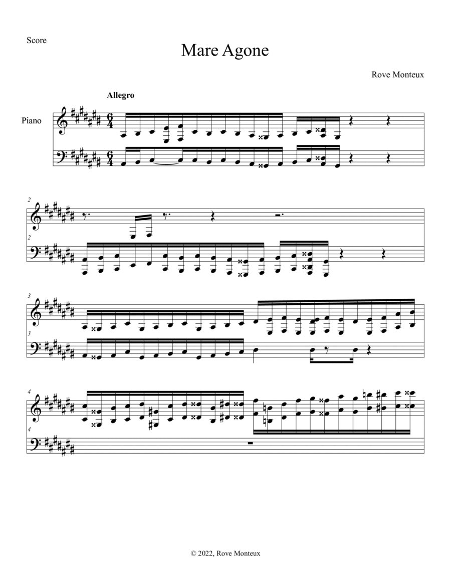 Mare Agone Part scores gallery preview page 1