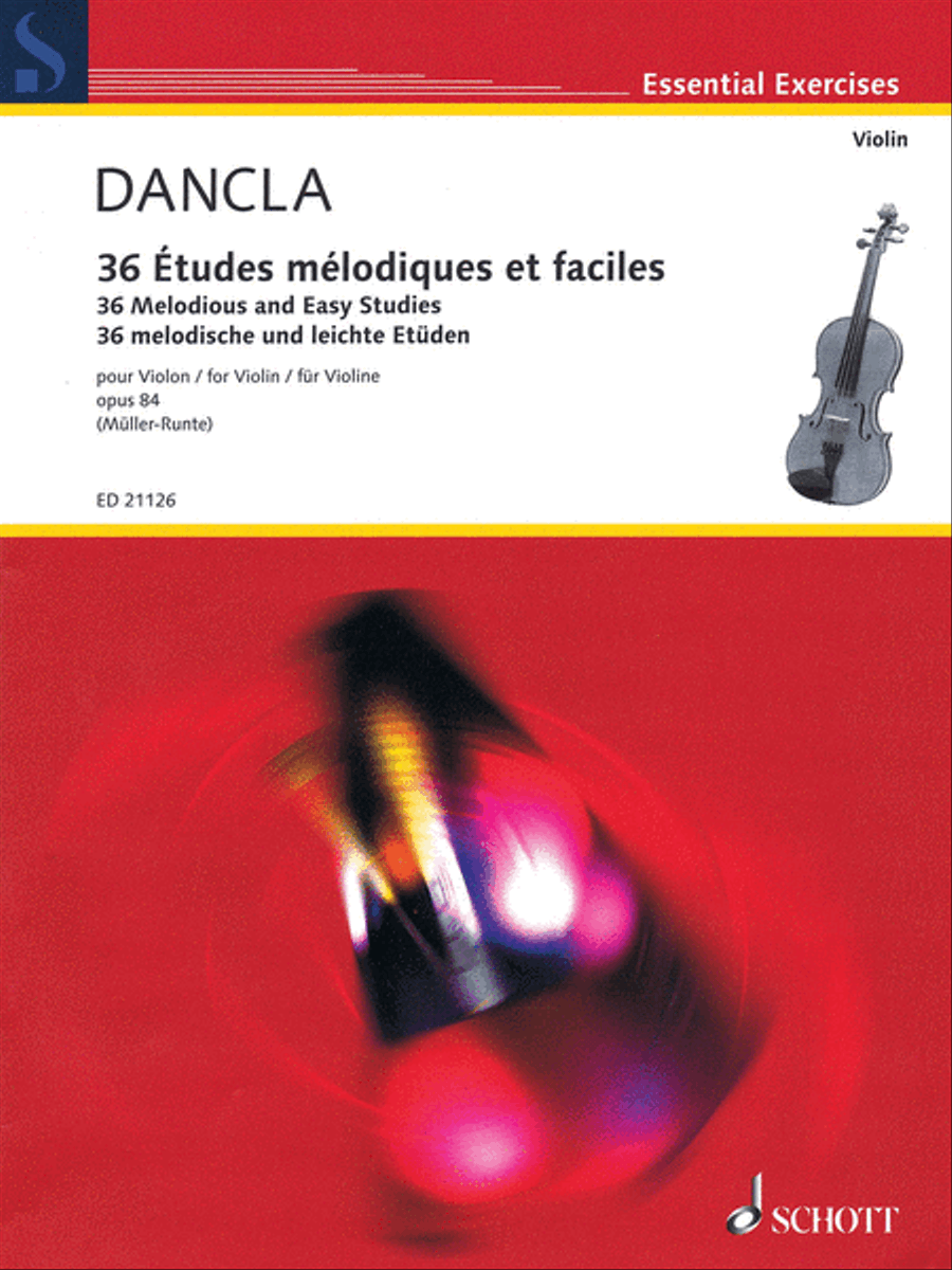 Charles Dancla – 36 Melodious and Easy Studies, Op. 84 Violin Solo scores gallery preview page 1