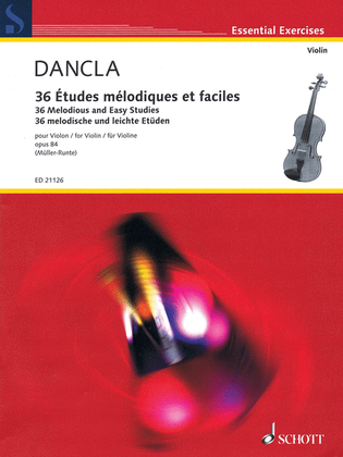 Book cover for Charles Dancla - 36 Melodious and Easy Studies, Op. 84