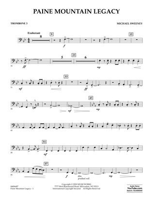 Paine Mountain Legacy - Trombone 3