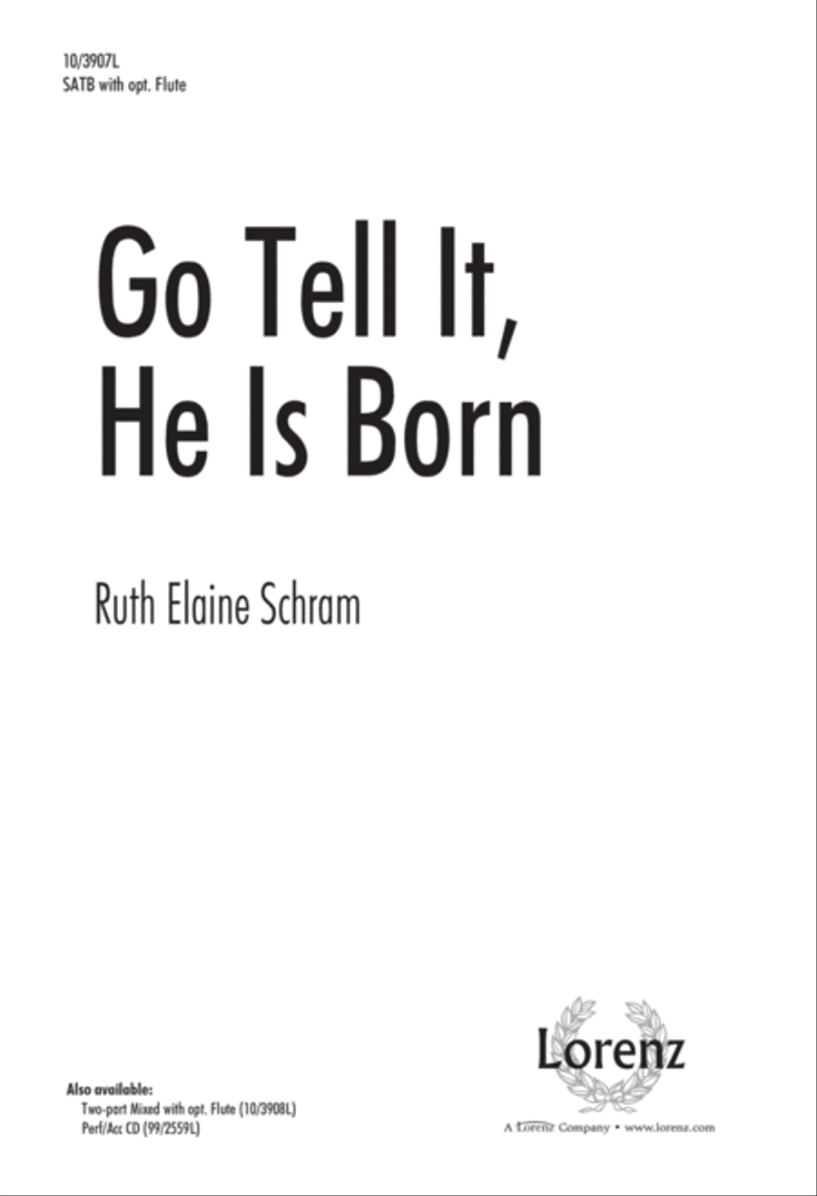 Go Tell It, He Is Born 4-Part scores gallery preview page 1