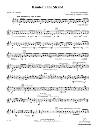 Handel in the Strand: 3rd B-flat Clarinet