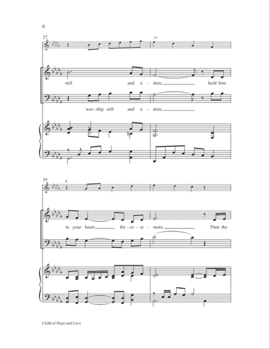 Child of Hope and Love 2-Part scores gallery preview page 7
