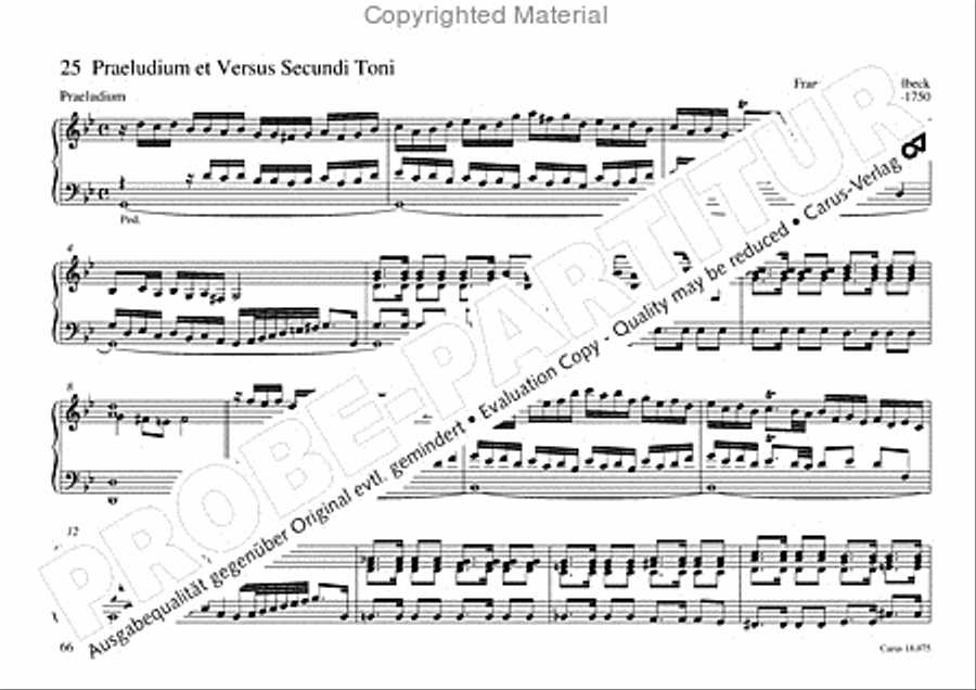 Freiburger Orgelbuch: Stammteil Organ Solo scores gallery preview page 67