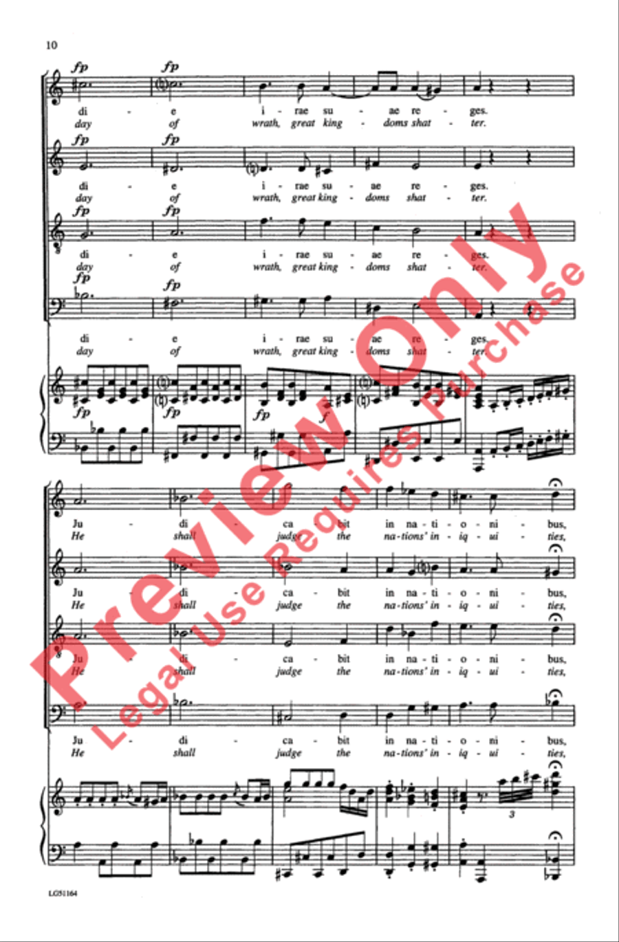 Dixit Dominus, K. 399 4-Part scores gallery preview page 10
