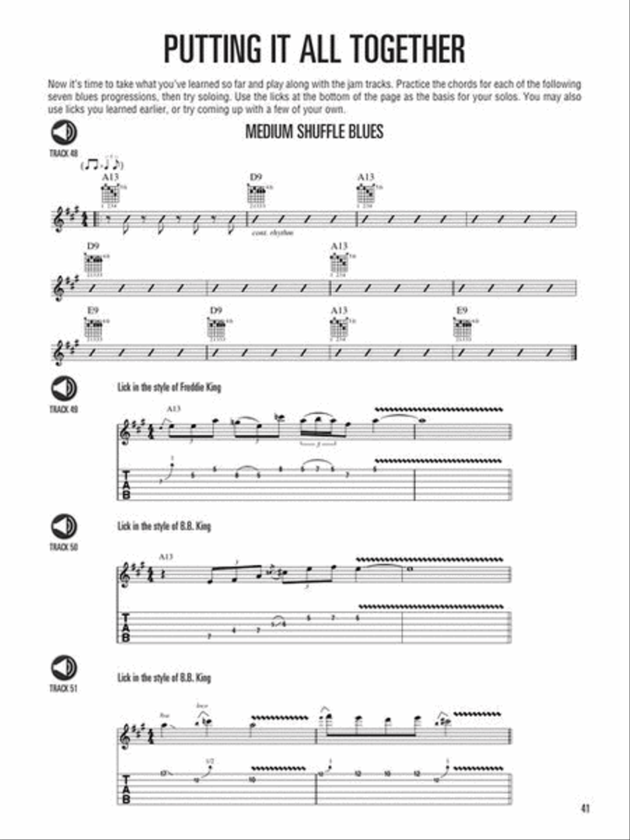 Hal Leonard Guitar Method – Blues Guitar Electric Guitar scores gallery preview page 8