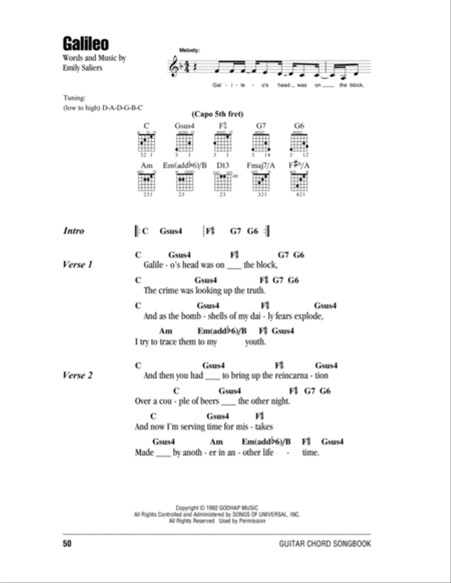 Galileo Acoustic Guitar scores gallery preview page 1