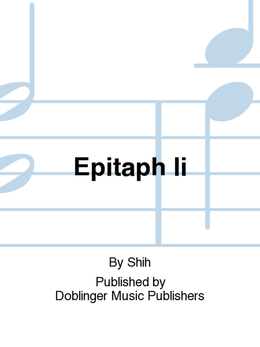 Epitaph II