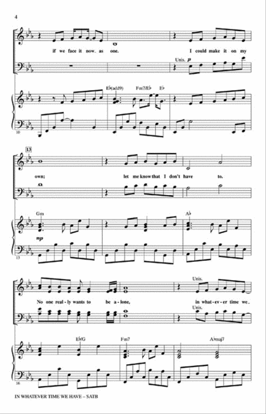 In Whatever Time We Have 4-Part scores gallery preview page 3