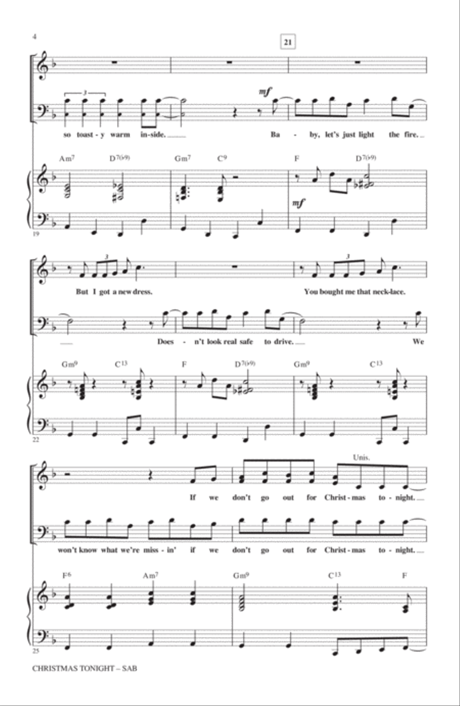 Christmas Tonight 3-Part scores gallery preview page 3