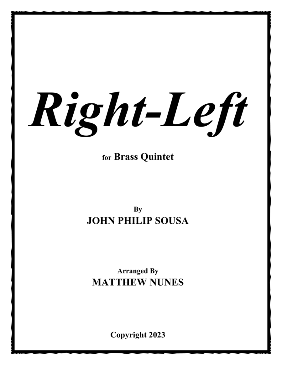 Right-Left Brass Quintet scores gallery preview page 1