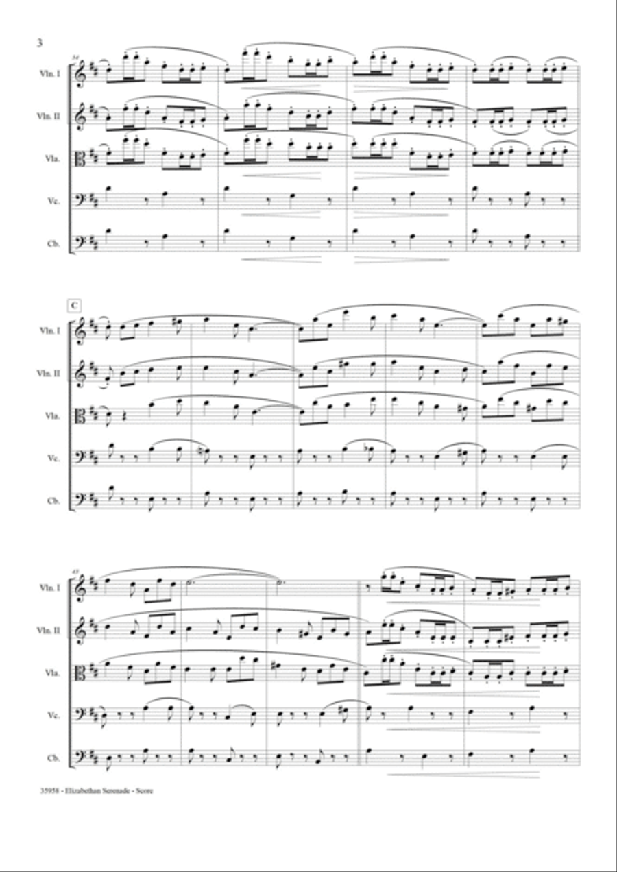 Elizabethan Serenade String Quartet scores gallery preview page 4