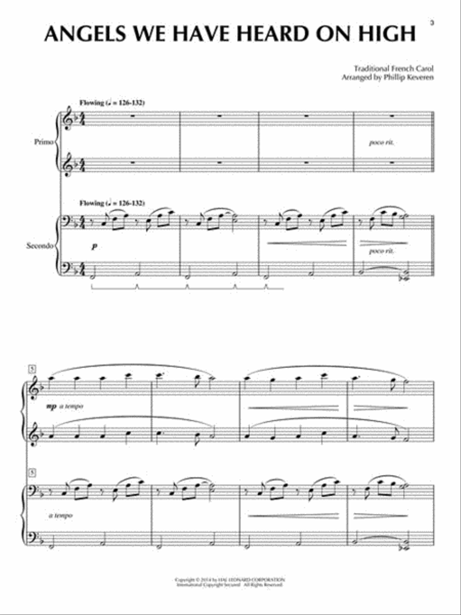 The Christmas Variations Piano Duet scores gallery preview page 3