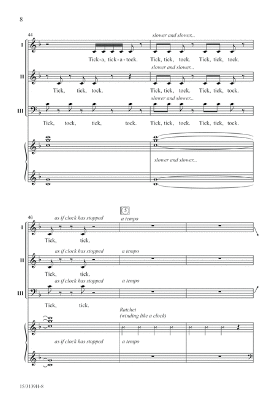 Just Like Clockwork! 3-Part scores gallery preview page 9