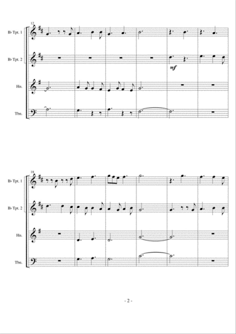 Tosto che L'alba - Ghirardello da Firenze Brass Ensemble scores gallery preview page 3