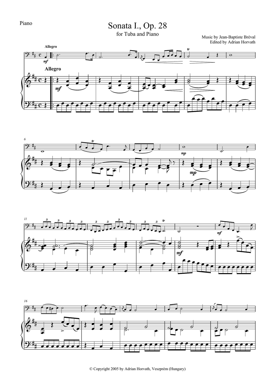 Sonata No.1 (Op. 28) Piano scores gallery preview page 2