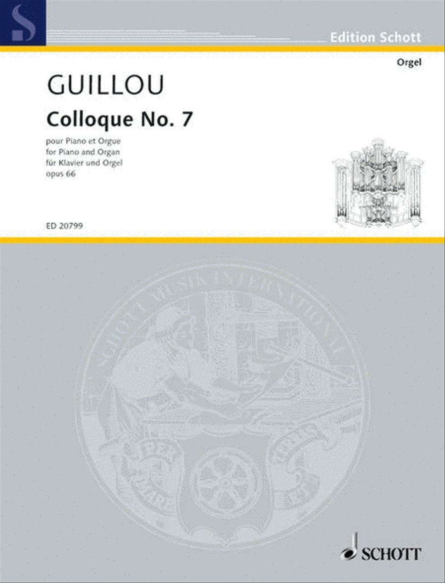 Colloque No. 7 Op. 66 Organ scores gallery preview page 1