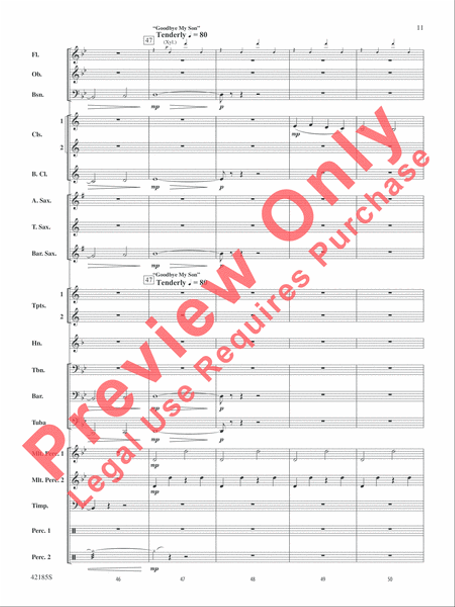 Man of Steel, Selections from Concert Band scores gallery preview page 12