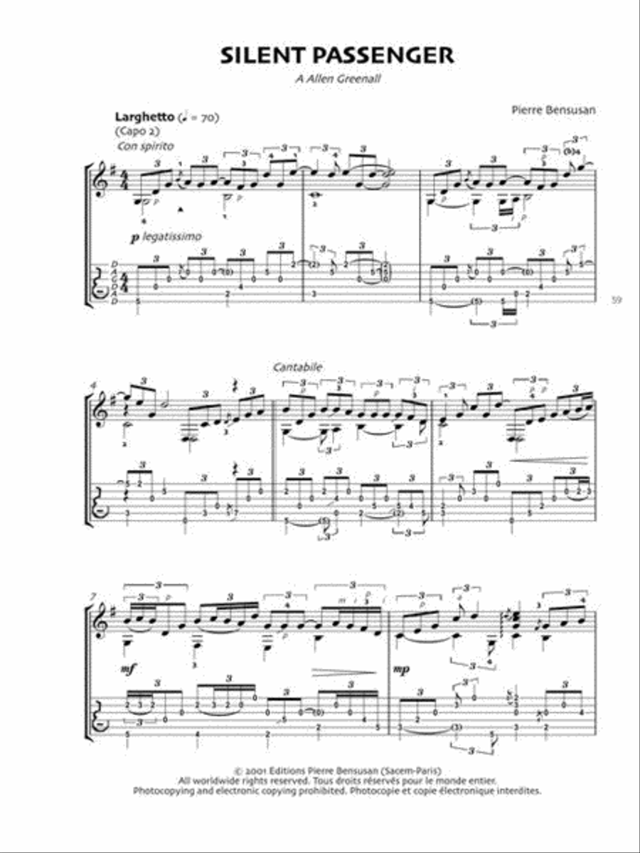 Pierre Bensusan Guitar Collection Guitar Tablature scores gallery preview page 9