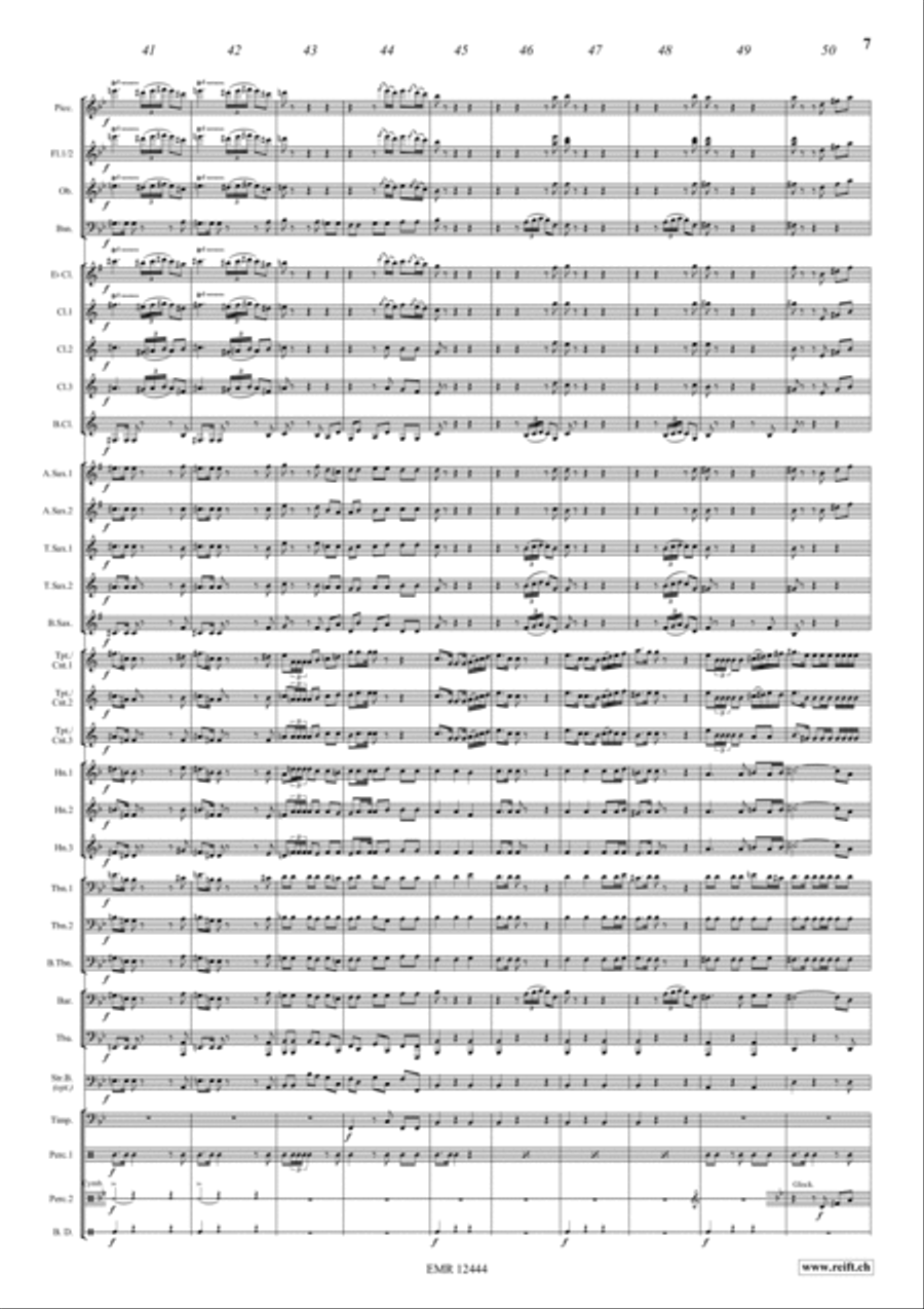 Military Polonaise Concert Band scores gallery preview page 7