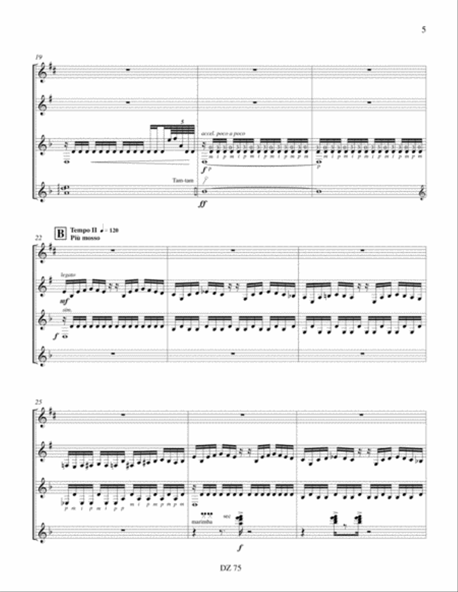 Les rues mal famées Clarinet scores gallery preview page 5