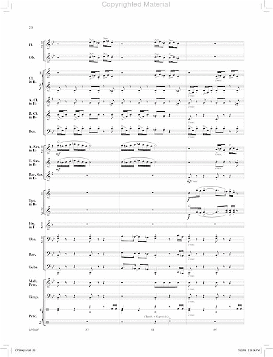 Orion's Sword Concert Band scores gallery preview page 21