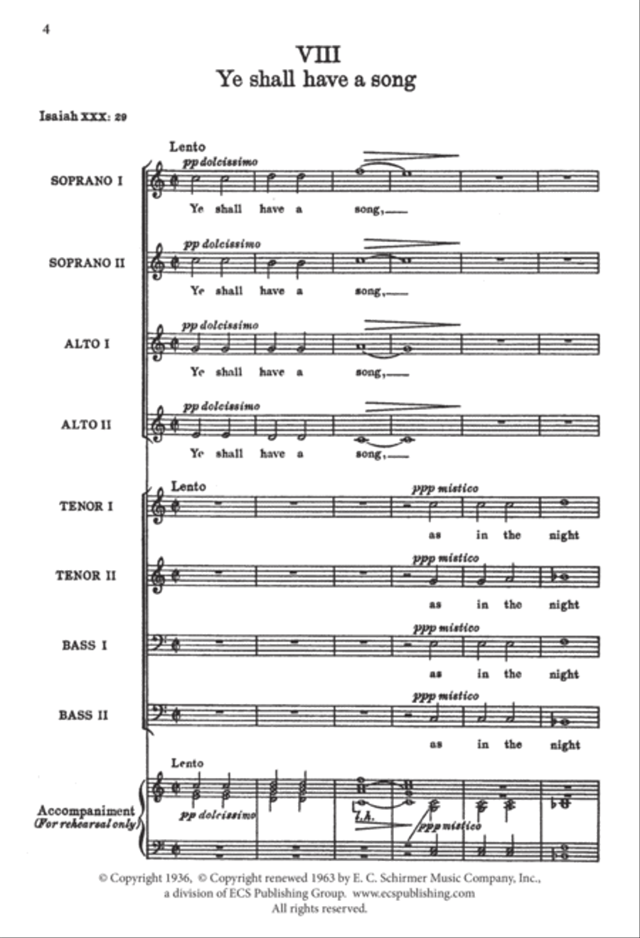 Have Ye Not Known? & Ye Shall Have a Song SSAATTBB scores gallery preview page 4