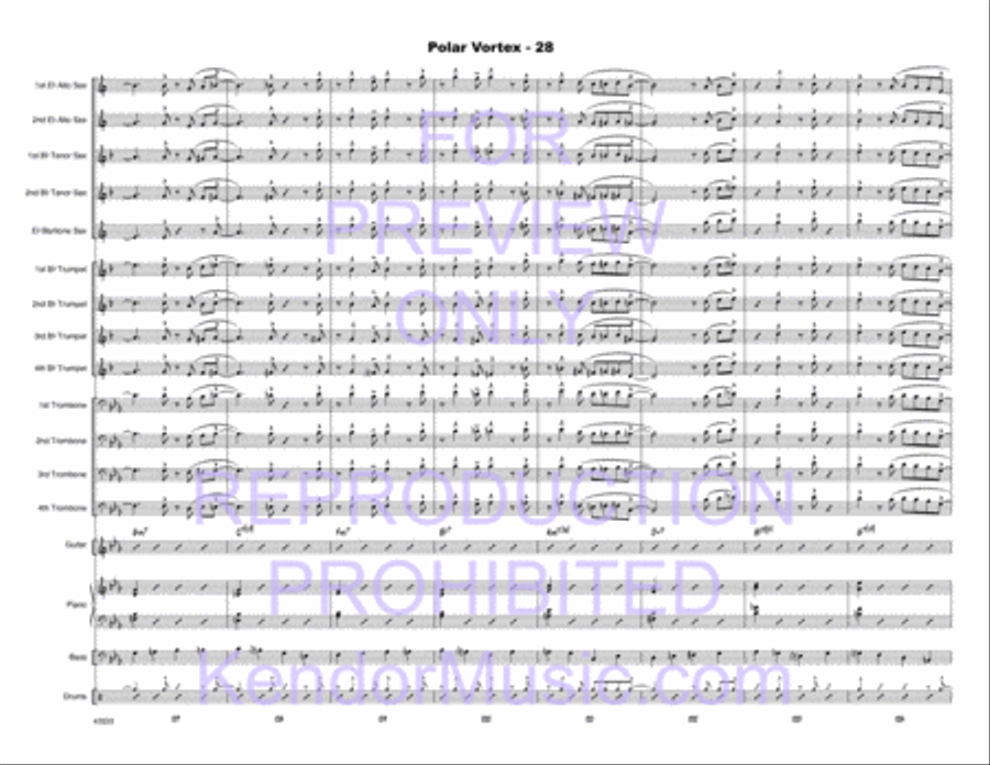 Polar Vortex Polar Vortex Jazz Ensemble scores gallery preview page 29
