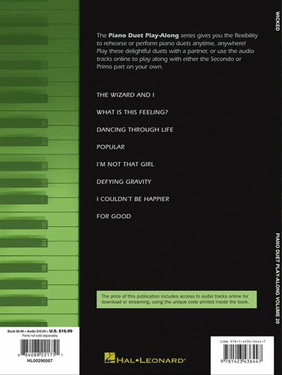 Wicked 1 Piano, 4-Hands scores gallery preview page 8