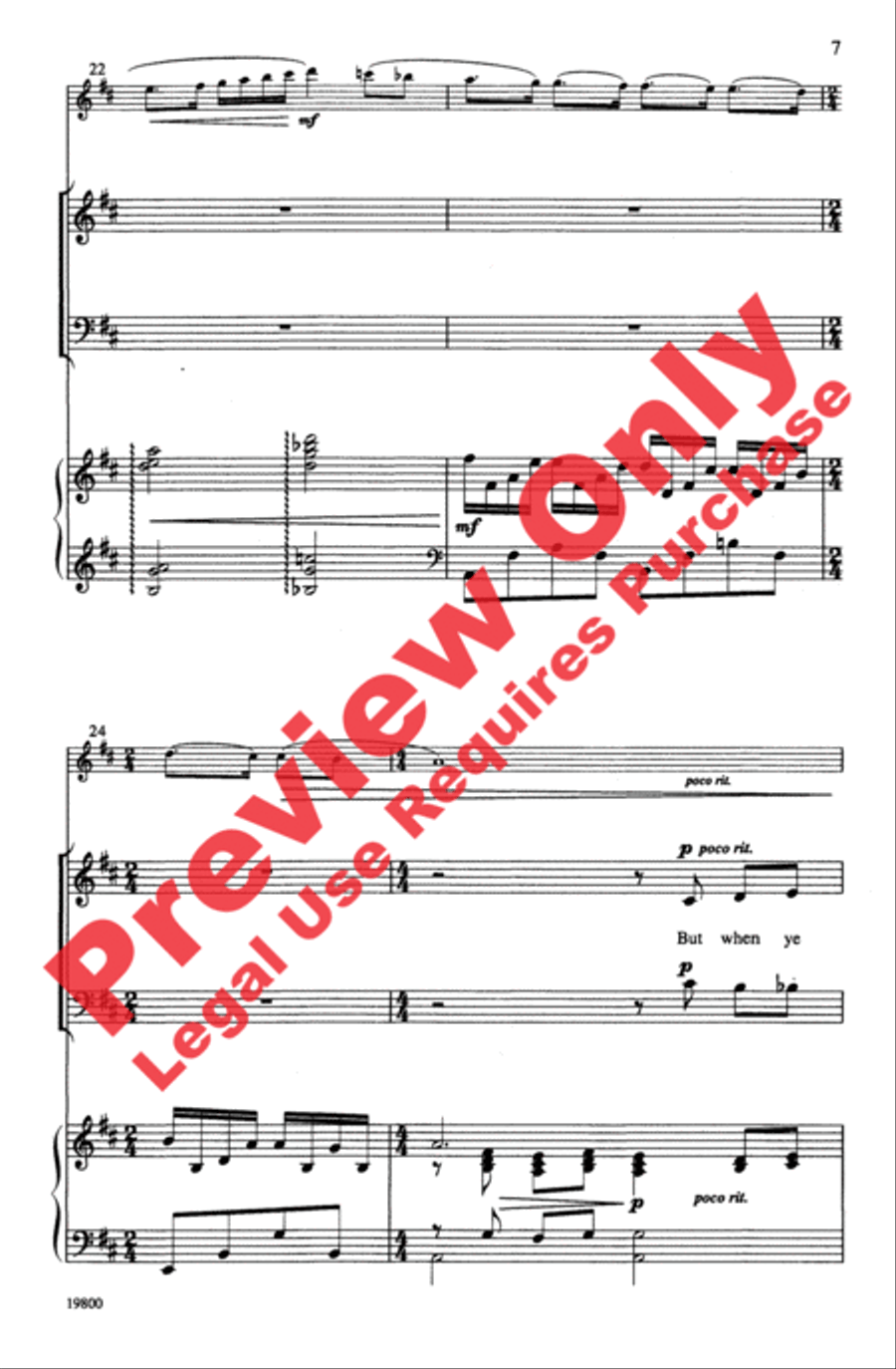 Danny Boy Danny Boy 4-Part scores gallery preview page 7