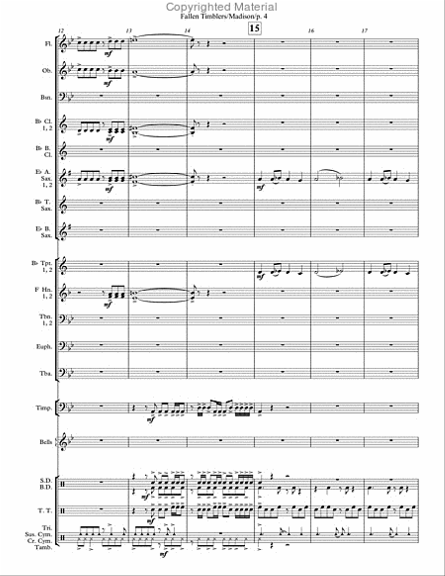 Fallen Timbers Concert Band scores gallery preview page 4