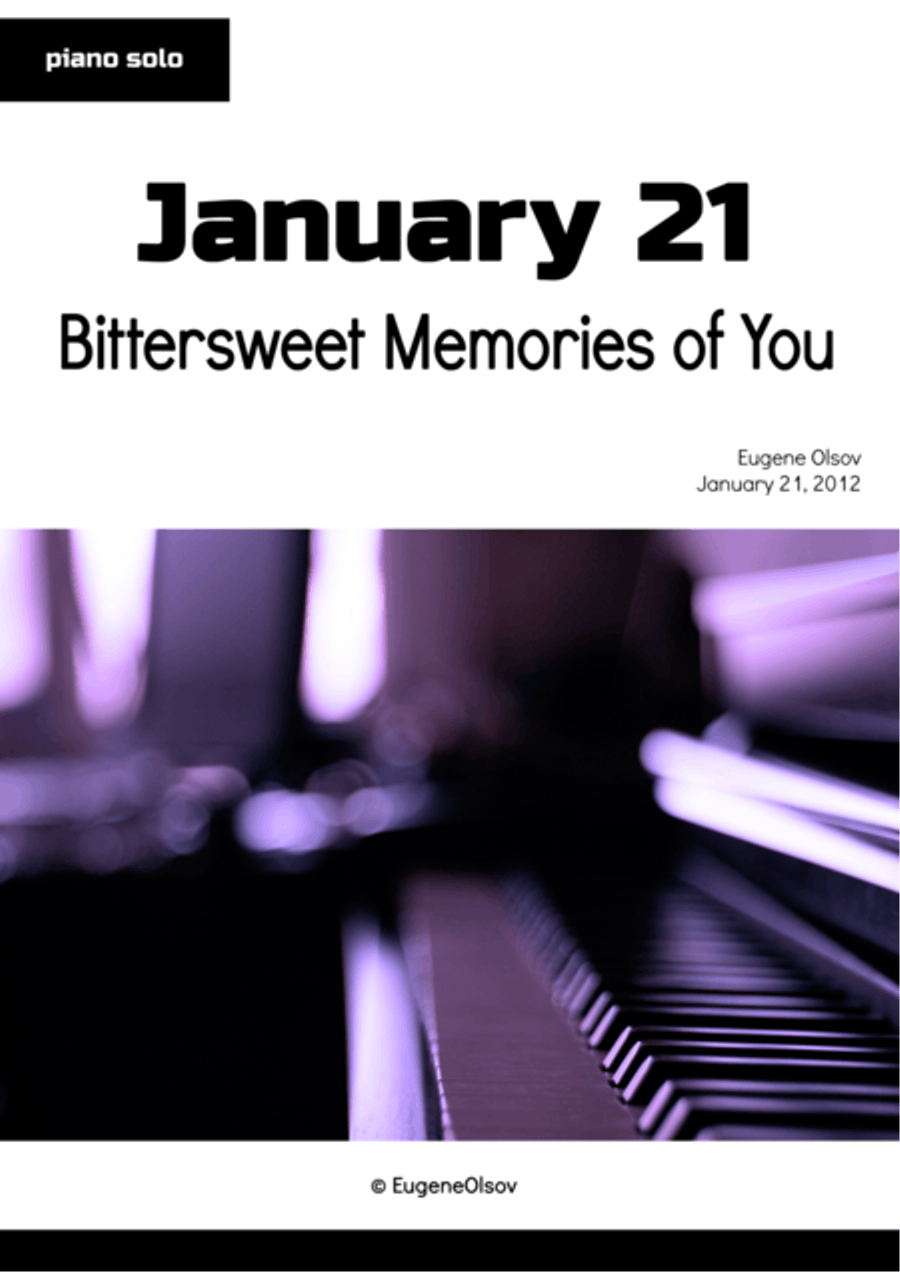 January 21 (Bittersweet Memories of You) Piano Solo scores gallery preview page 1