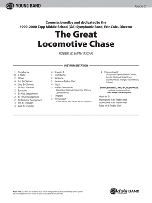 Book cover for The Great Locomotive Chase: Score