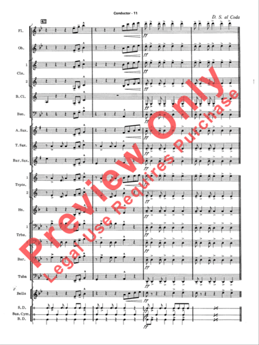 Take Five Concert Band scores gallery preview page 14
