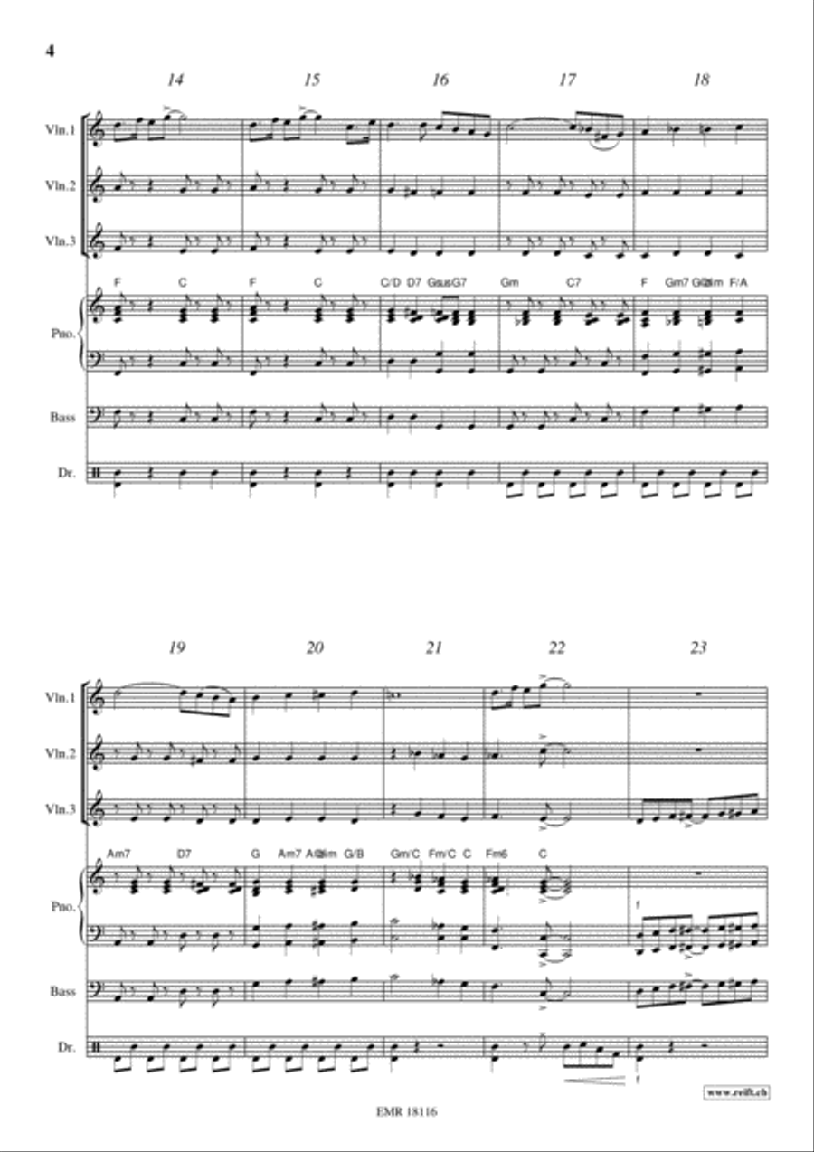 Movie Sequences Violin scores gallery preview page 4