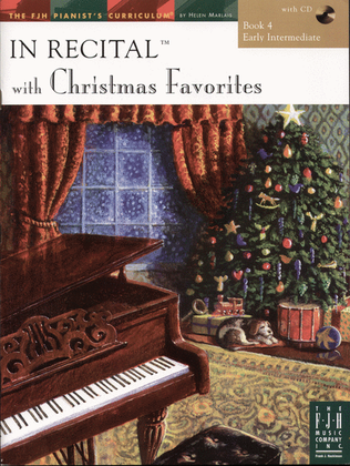 Book cover for In Recital with Christmas Favorites, Book 4