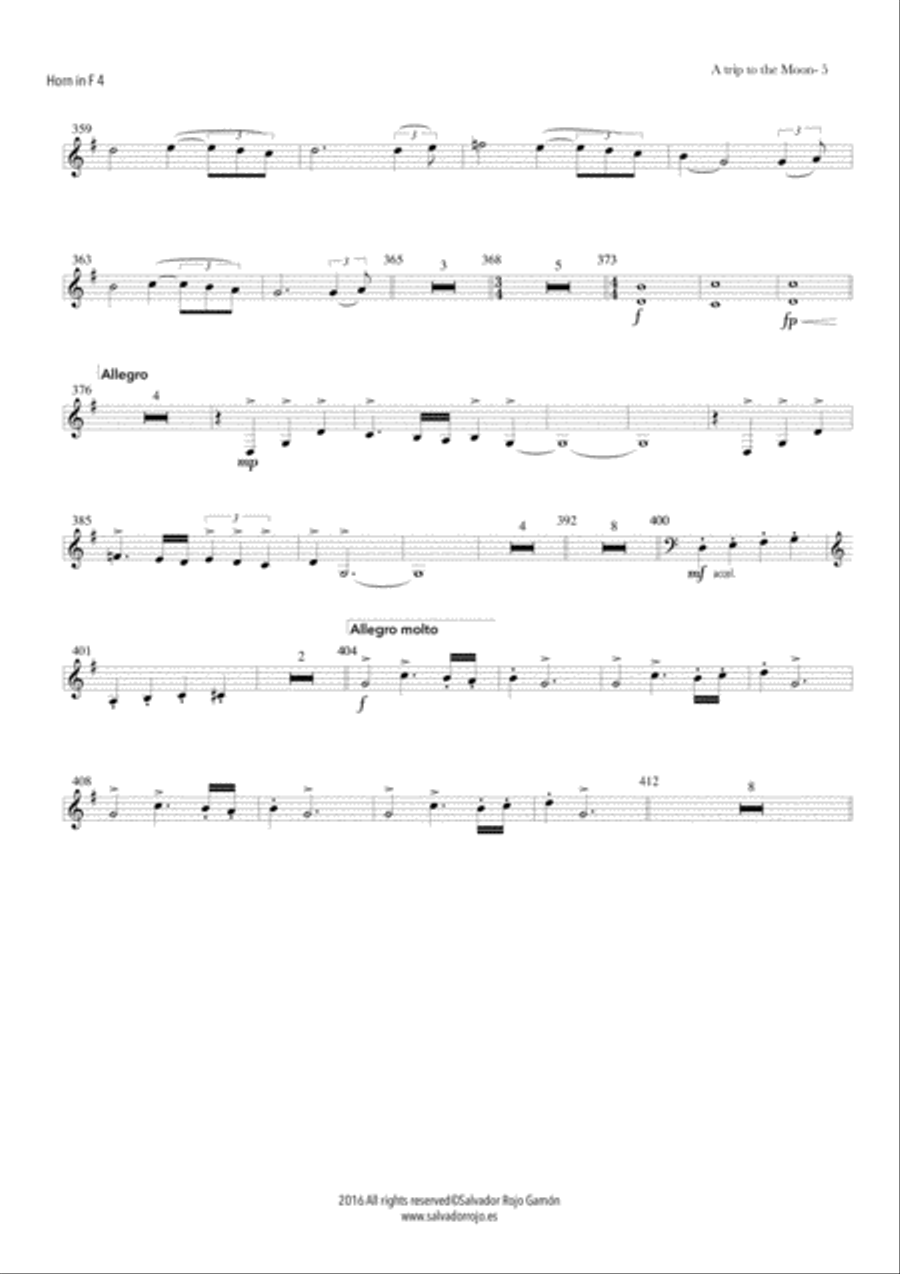 A Trip to the Moon Full Orchestra scores gallery preview page 6