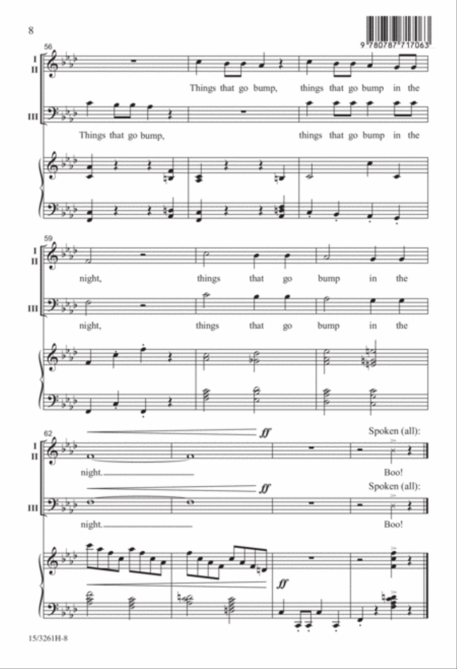 Things That Go Bump in the Night 3-Part scores gallery preview page 8