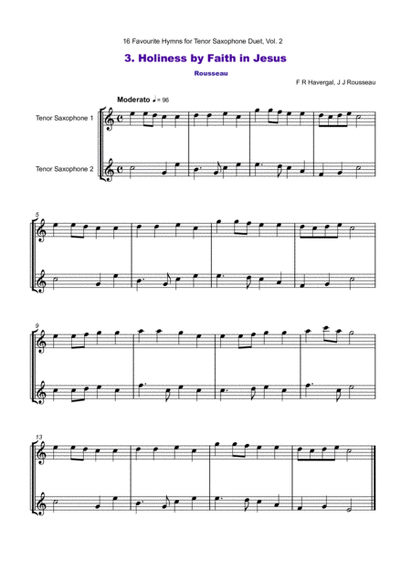 16 Favourite Hymns Vol.2 for Tenor Saxophone Duet