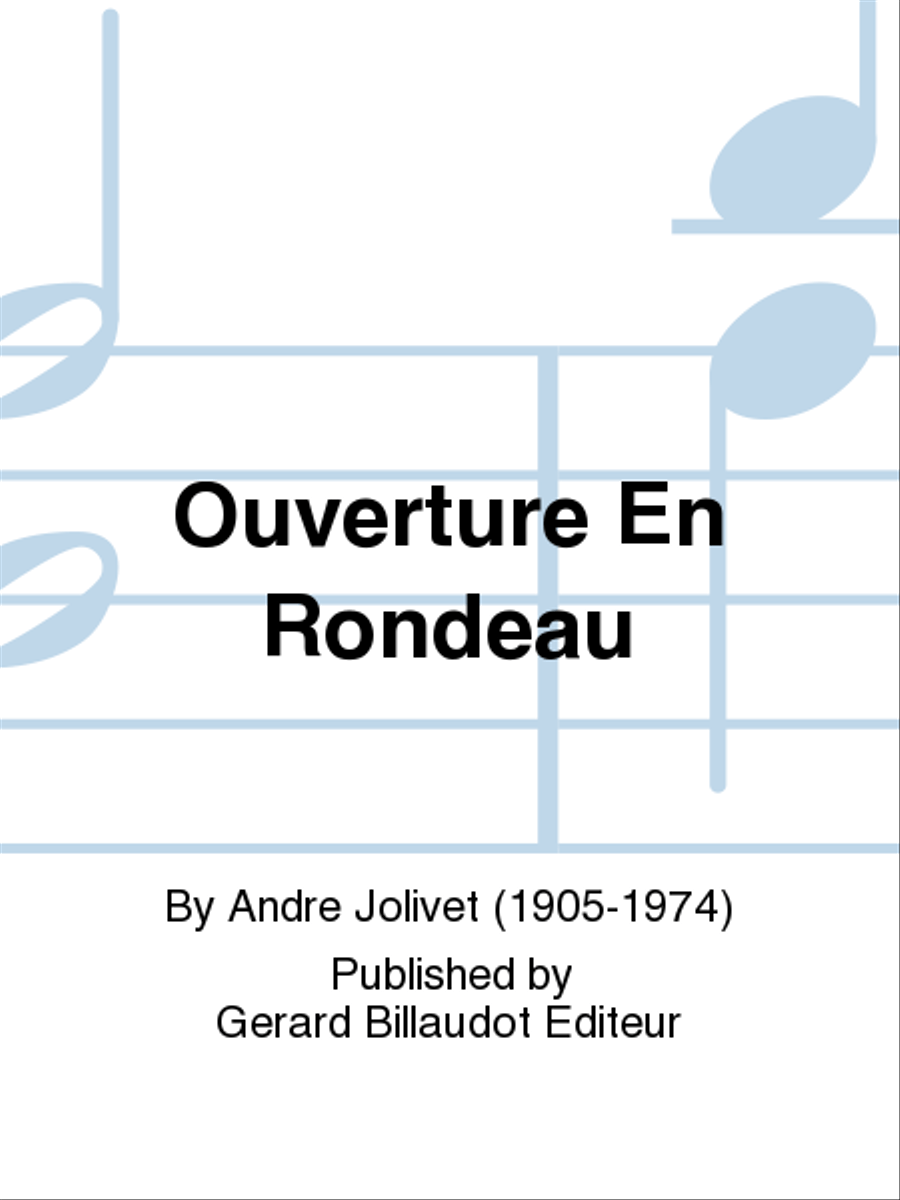 Ouverture En Rondeau Ouverture En Rondeau Piano scores gallery preview page 1