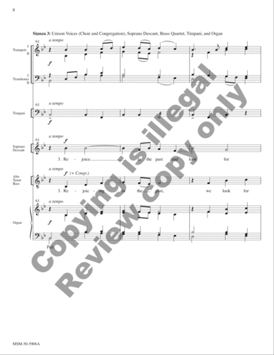 Come with a Thankful Heart (Full Score) Choir scores gallery preview page 7