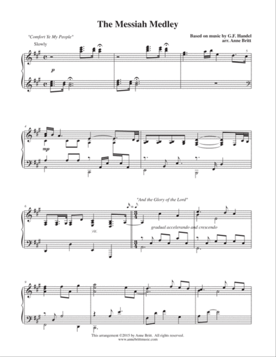 The Messiah Medley (based on songs from 
