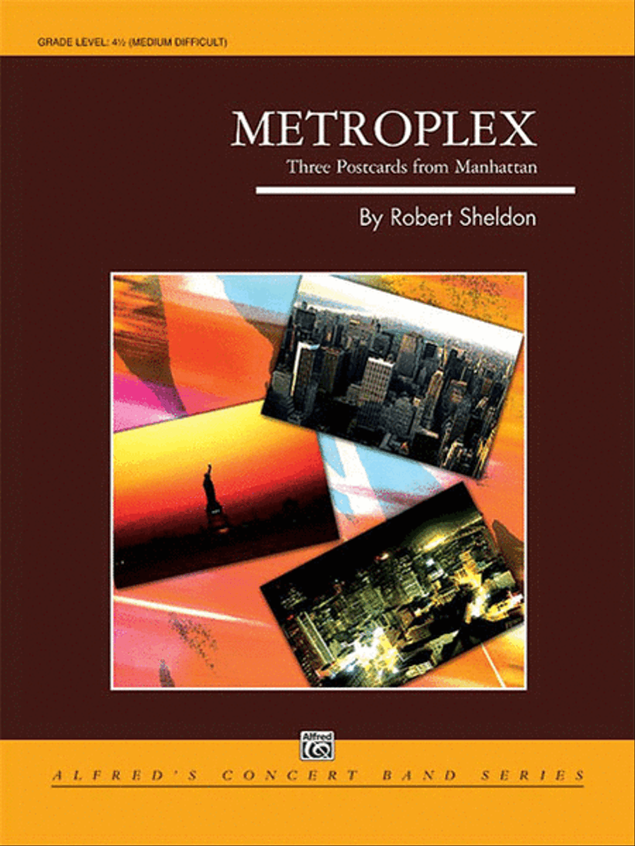 Metroplex: Three Postcards from Manhattan Concert Band scores gallery preview page 1