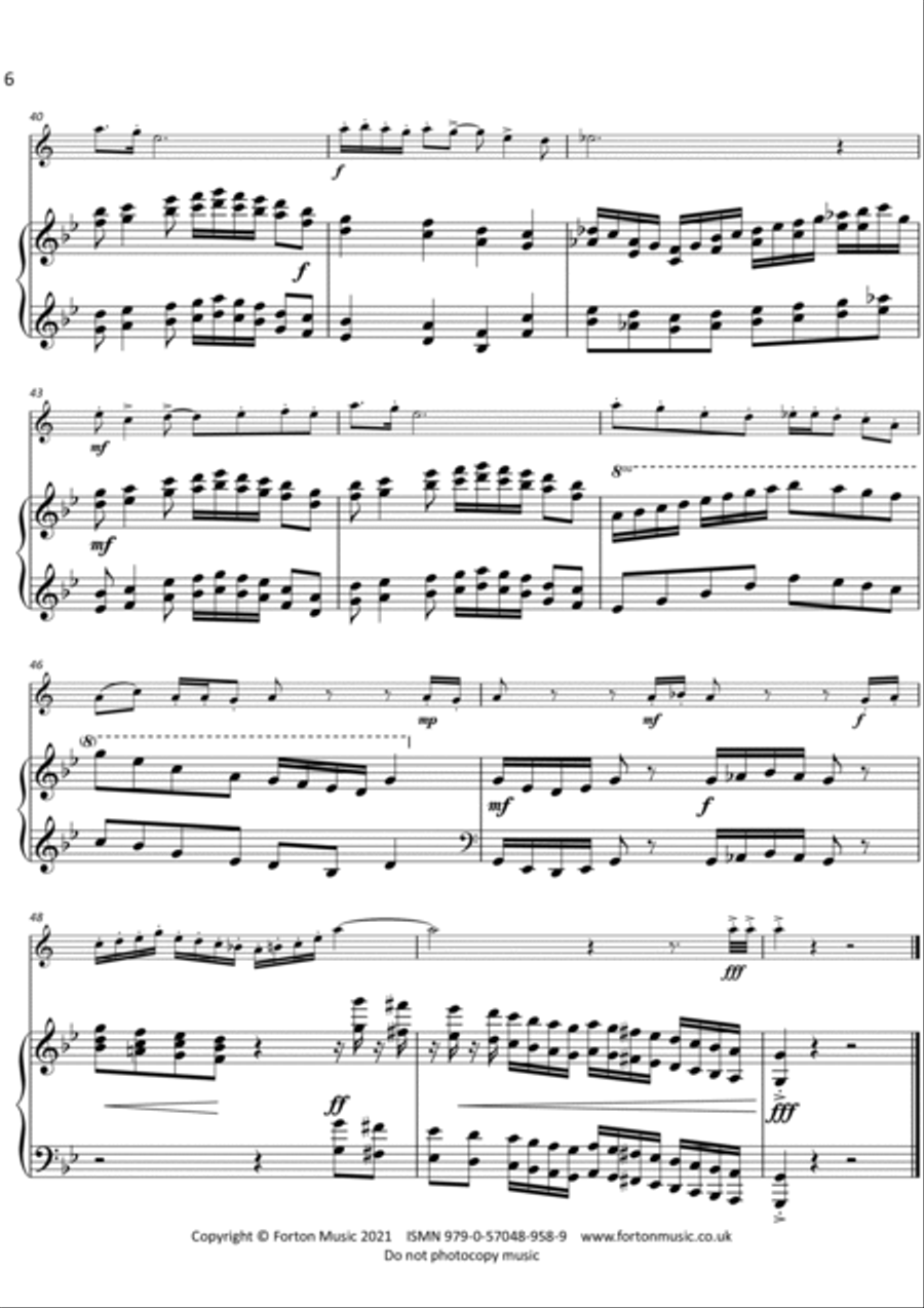 Suite for Trumpet and Piano Trumpet Solo scores gallery preview page 5