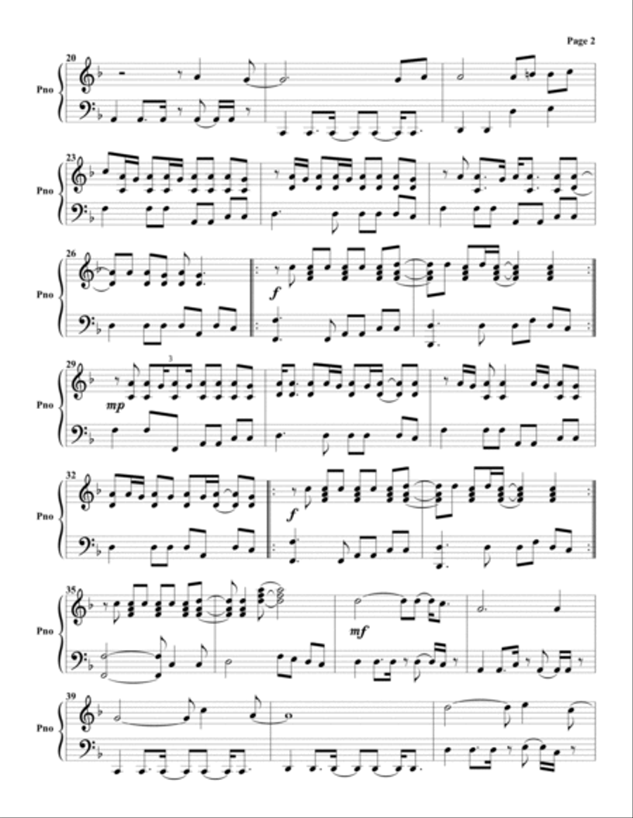 Scar Tissue Scar Tissue Piano Solo scores gallery preview page 2