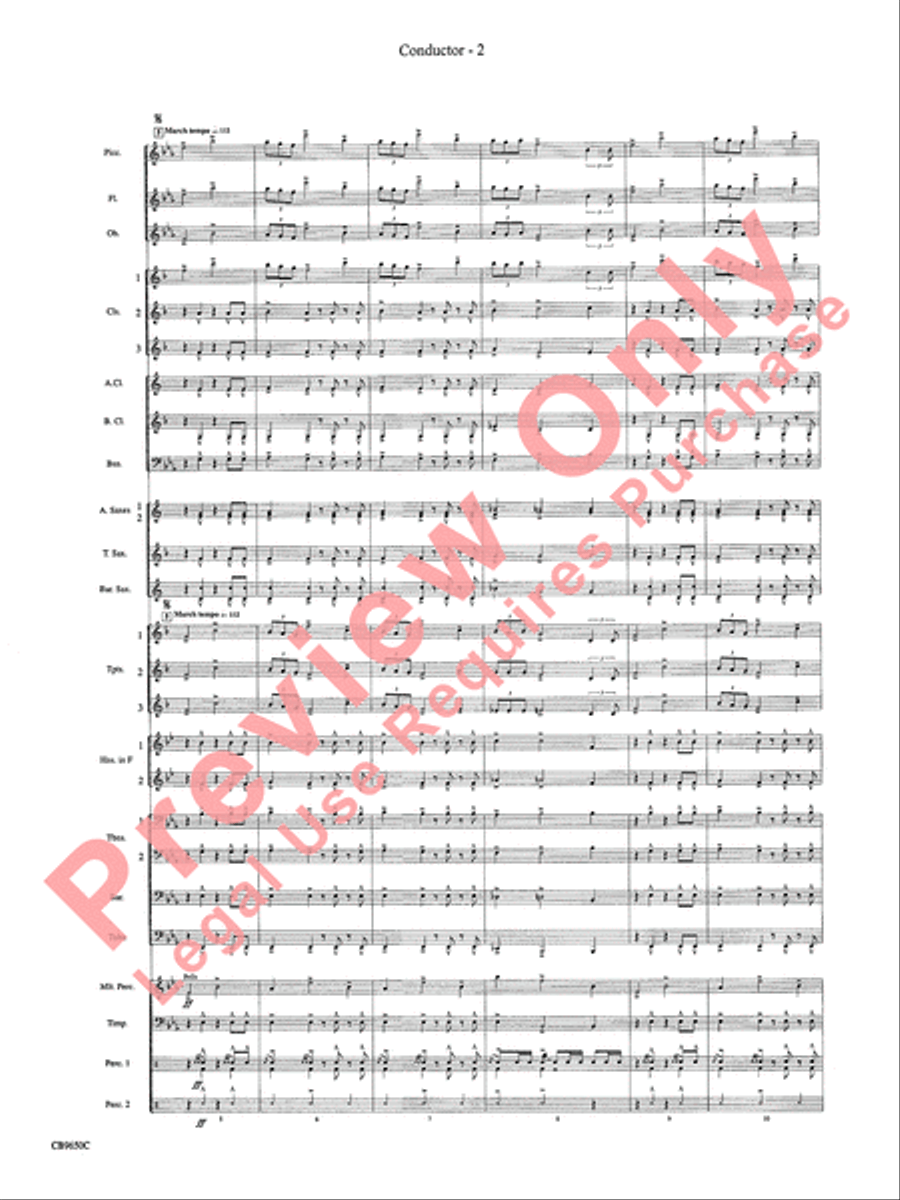 Star Wars Main Theme Concert Band scores gallery preview page 5
