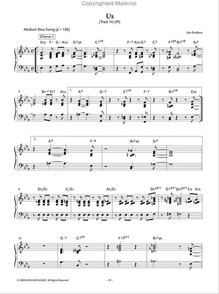 Easy Jazz Conception -- Piano Comping Piano Method scores gallery preview page 15